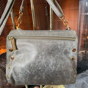 Hammitt Taupe Crossbody Bag with Gold Details